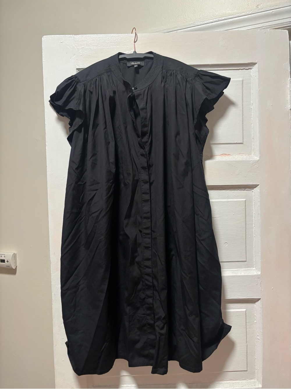 Madewell button down mini balloon dress
